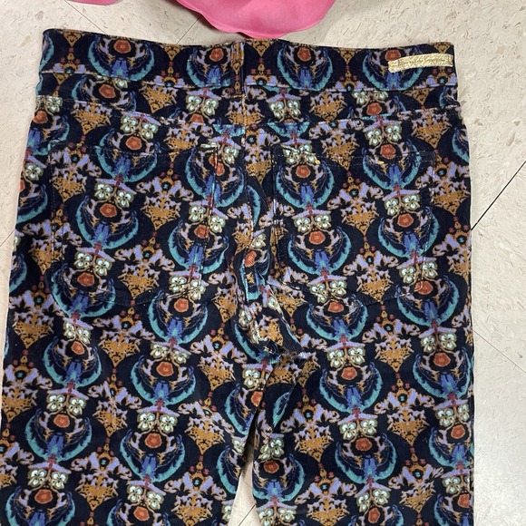 PILCRO AND THE LETTERPRESS Anthro Sz 25 Printed Serif‎ Corduroy Skinny Pants - Picture 6 of 10